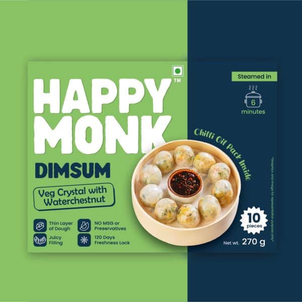 Veg Crystal with Waterchestnut Dimsum (10Pcs) - Image 3